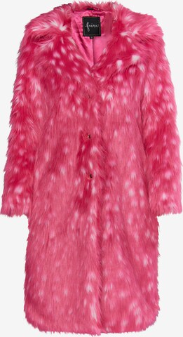 fainaZimski kaput - roza boja: prednji dio