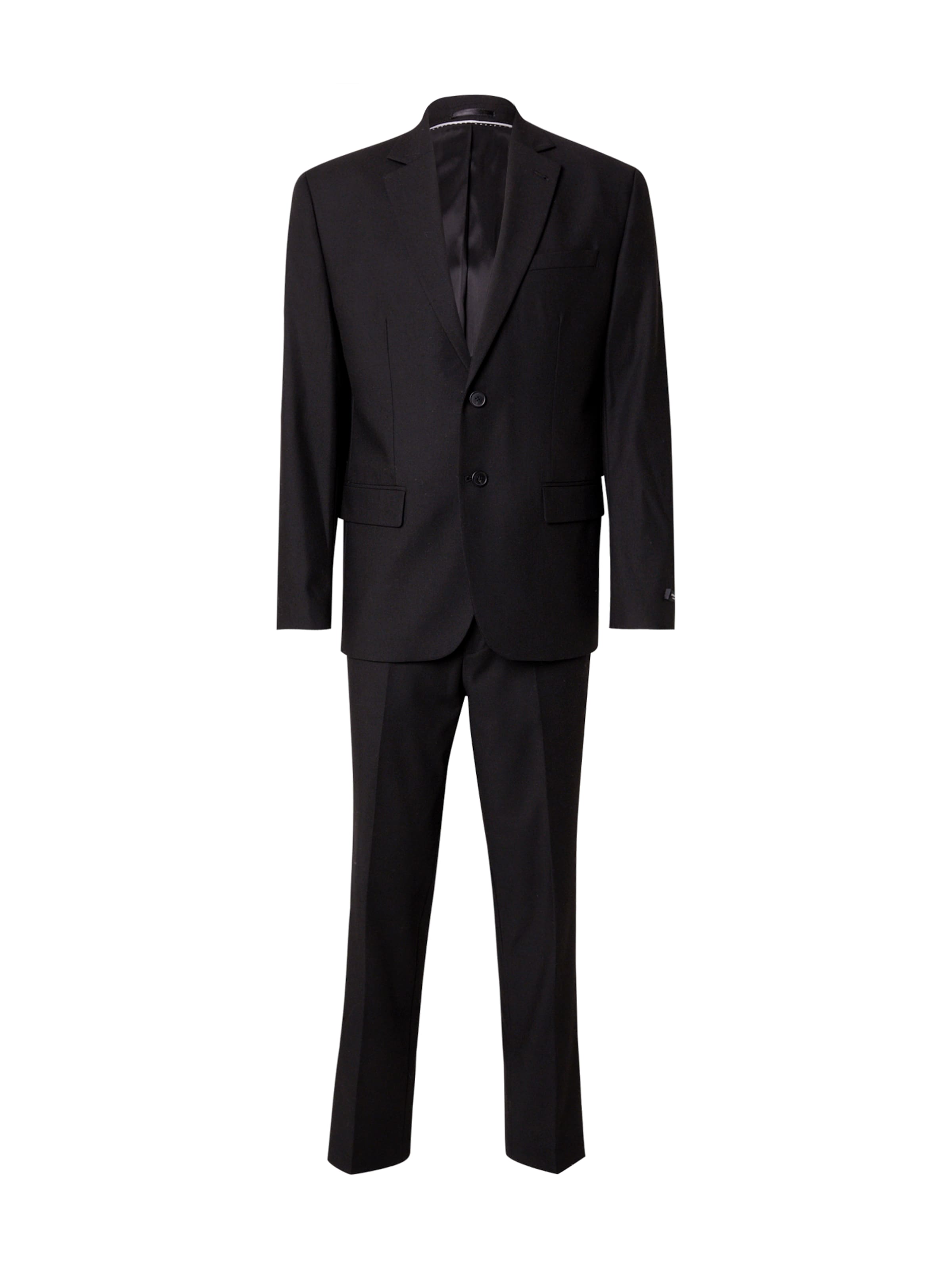 JACK & JONES Kostym 'JPRTheo' i svart: framsida