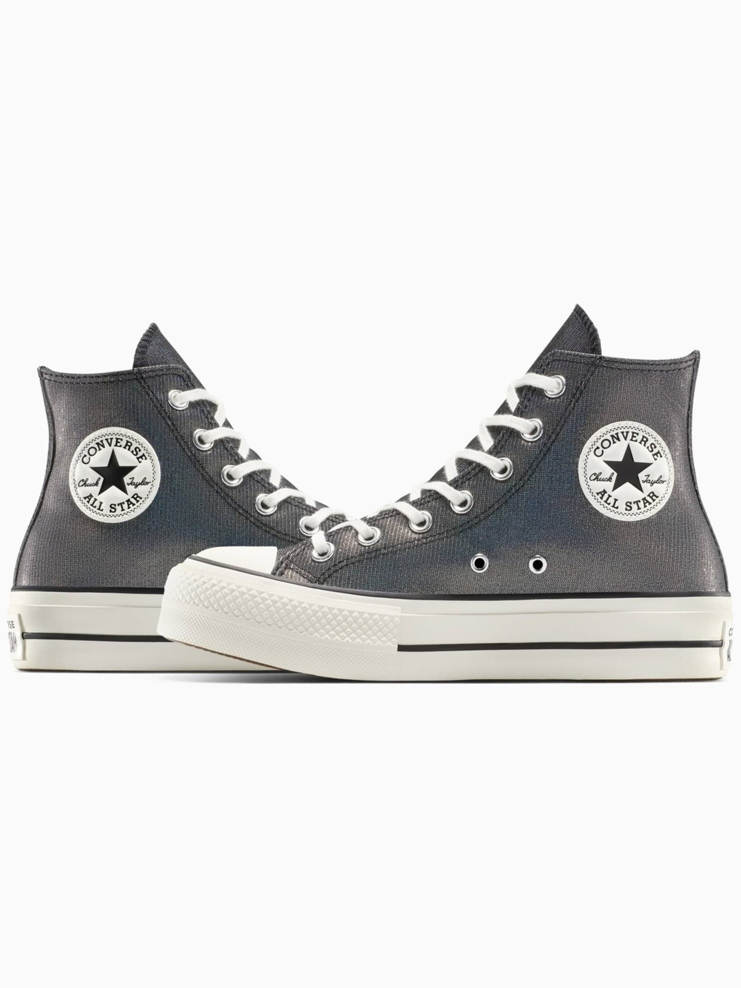 Sneaker alta 'Converse Chuck Taylor All Star Lift Platform Sparkle' di CONVERSE in grigio