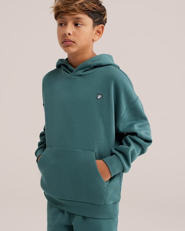 WE Fashion Sweatshirt in Groen: voorkant