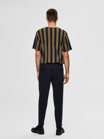 SELECTED HOMME Regular Pleat-Front Pants in Blue