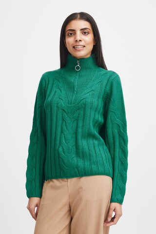 b.young - Pullover em verde: frente
