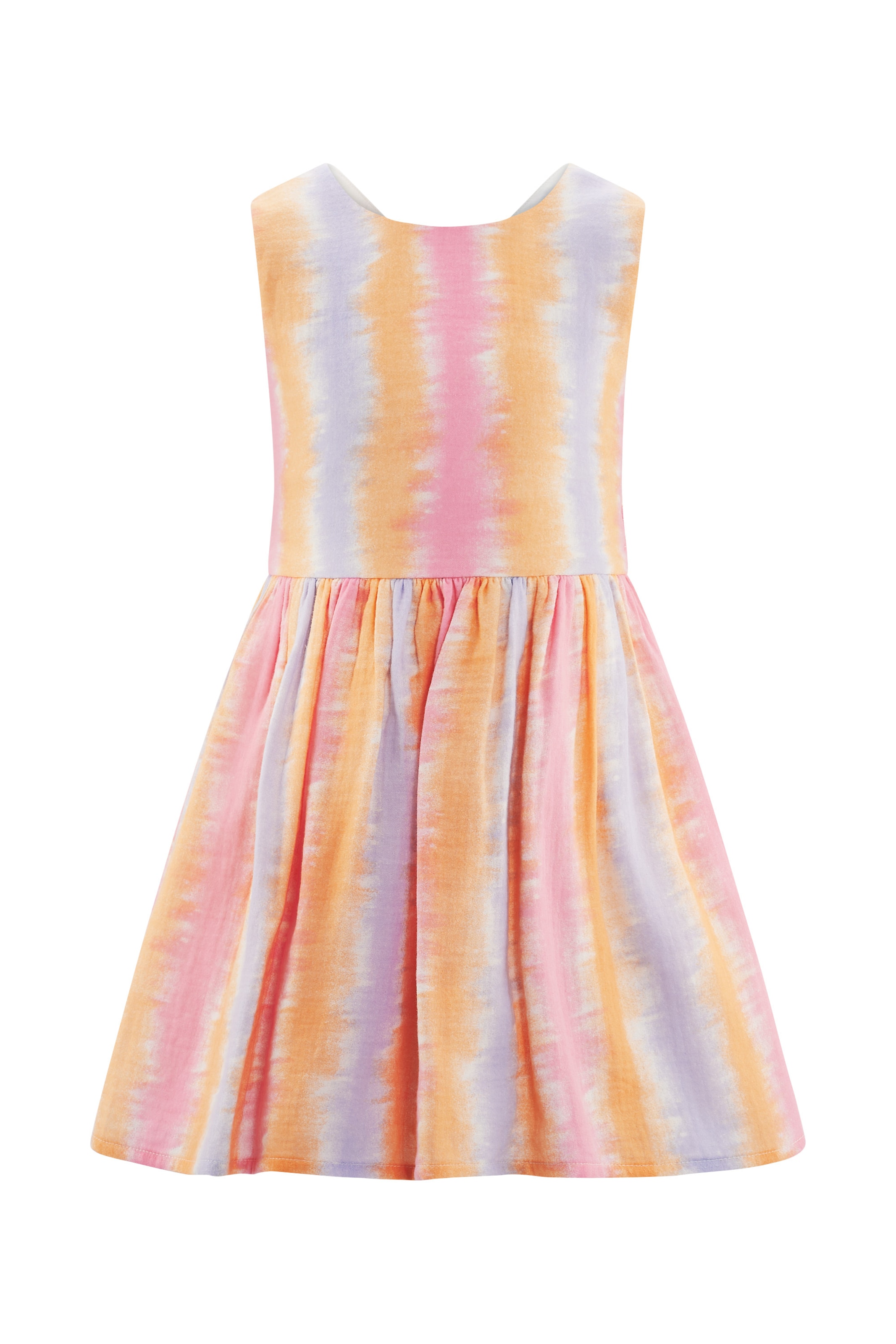 happy girls Dress in Mixed colours: front