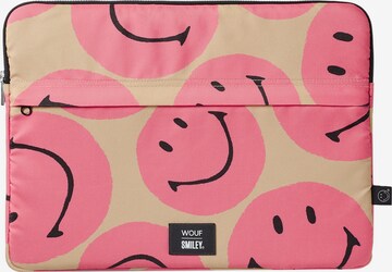 Wouf Laptop Bag in Pink: front