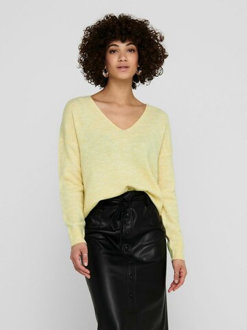 JDY Pullover 'JDYELANORA' in Gelb: Vorderseite