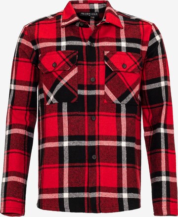 Redbridge Regular fit Button Up Shirt 'Lincoln' in Red: front