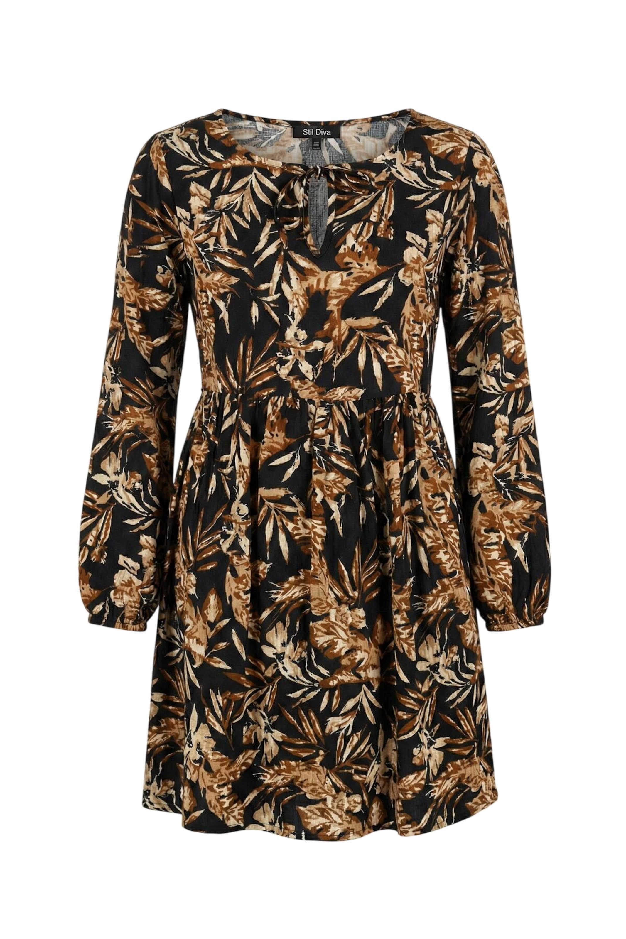 Stil Diva Kleid in Braun: Vorderseite