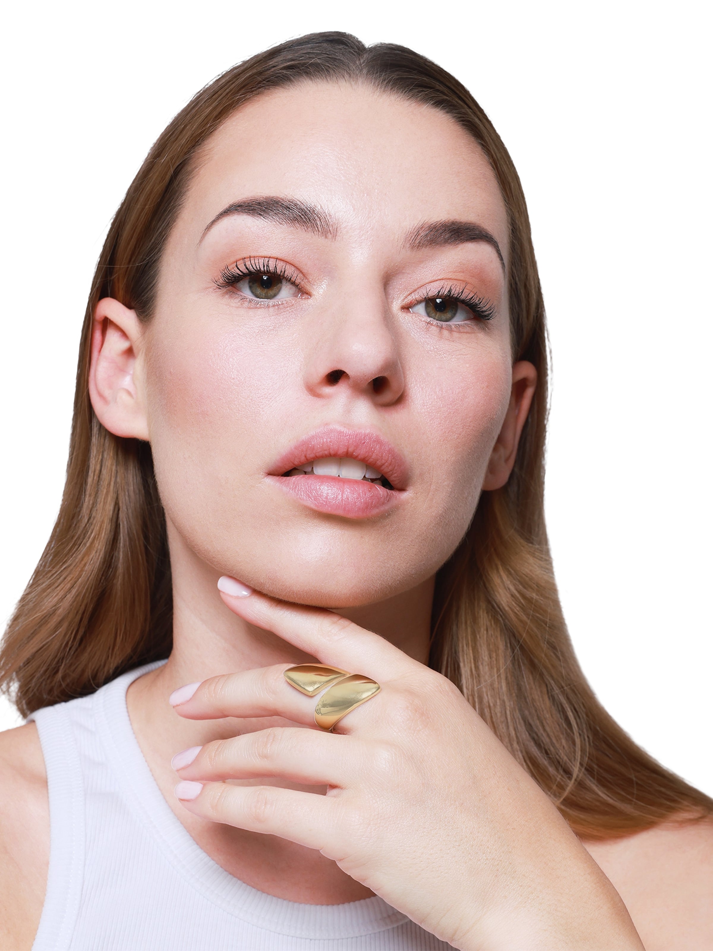 Bague Heideman en or : devant