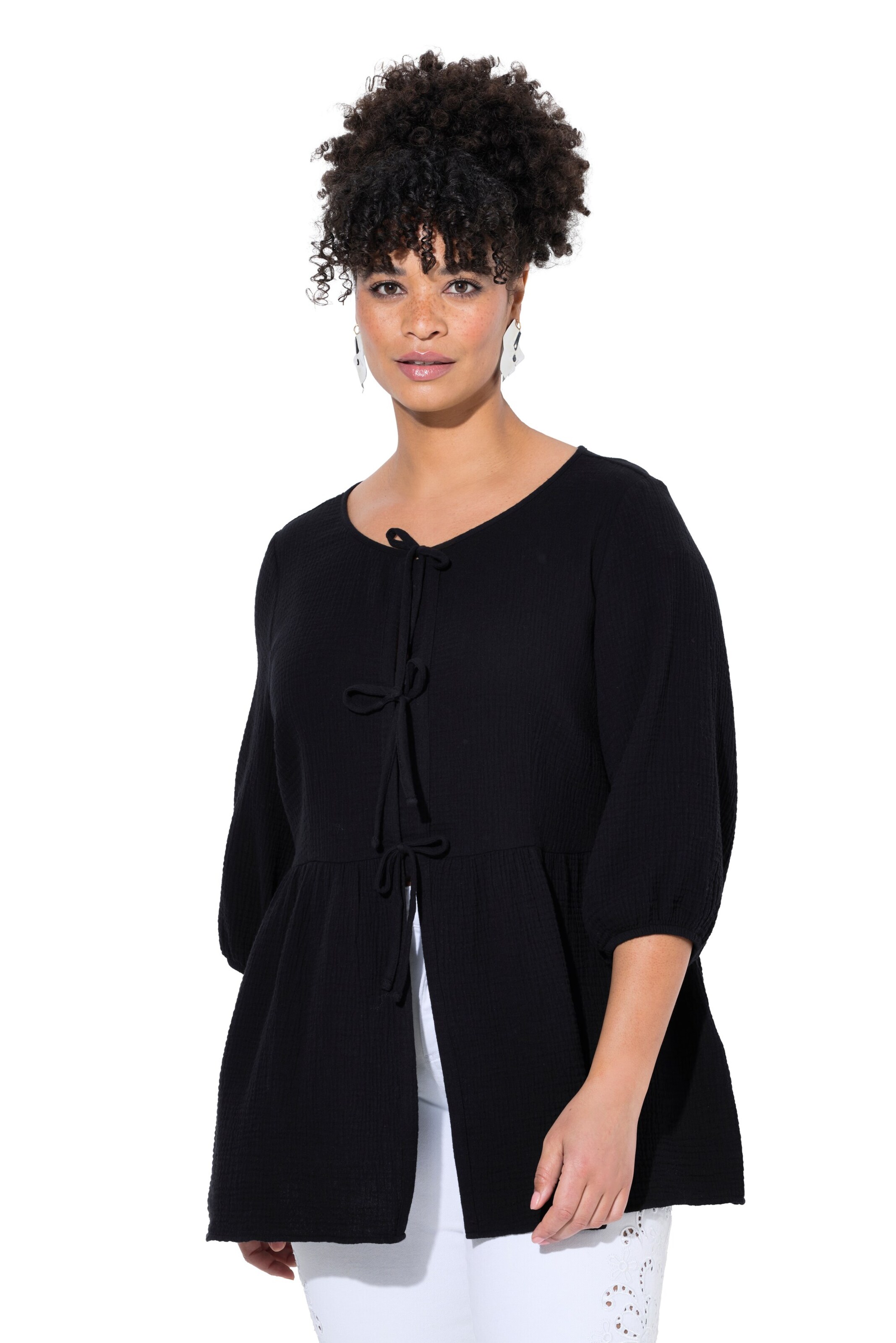 MIAMODA Bluse in Schwarz: Vorderseite