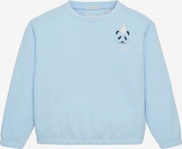 Sweat TOM TAILOR en bleu : devant