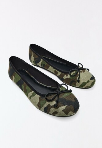 Bershka Balerinke | zelena barva