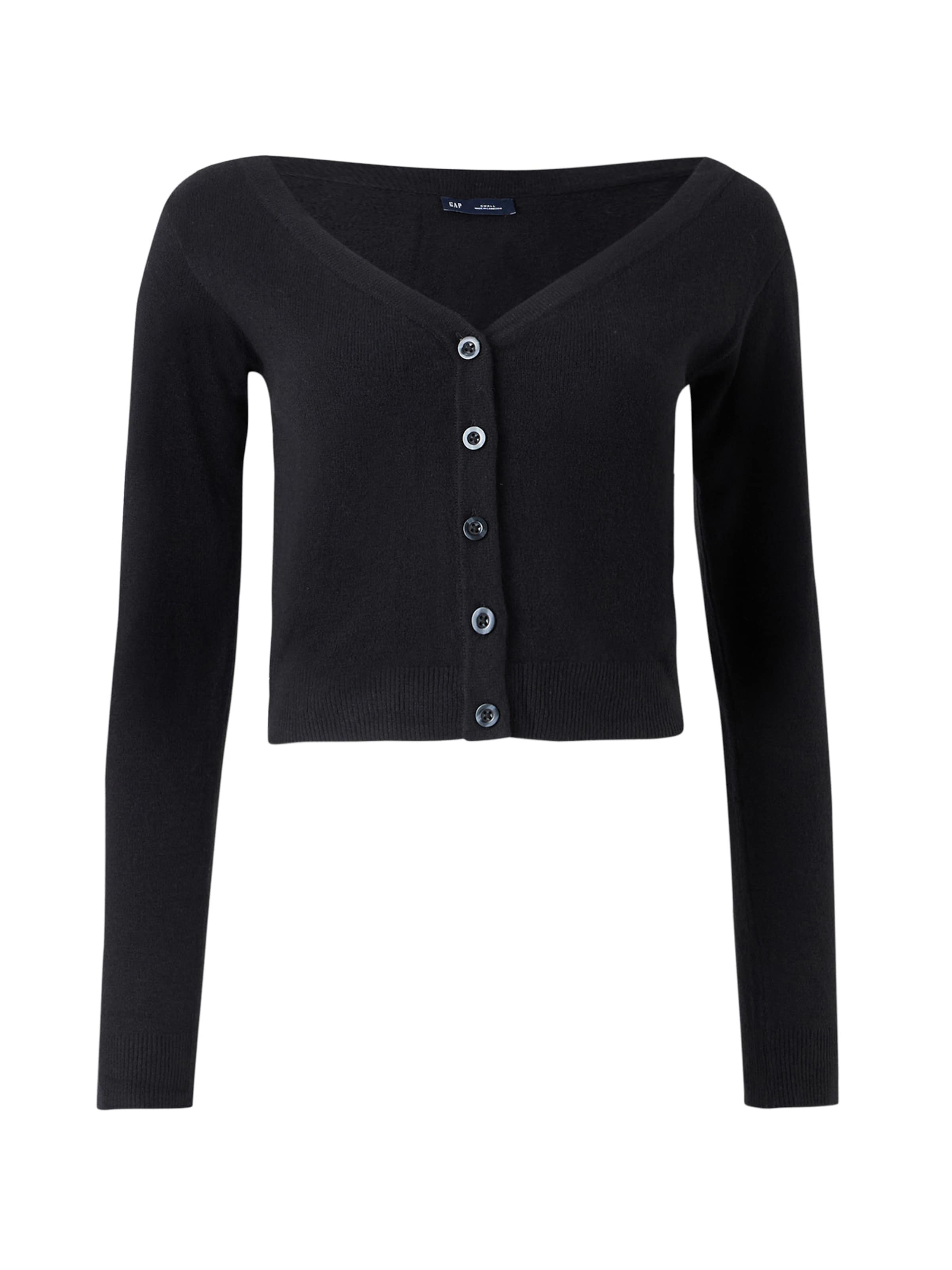 GAP Strickjacke 'CASHSOFT' in Schwarz: Vorderseite