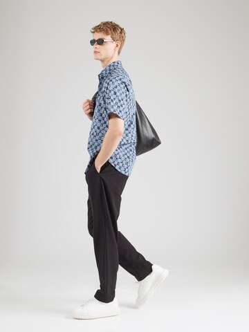 BOSS Regular Fit Hemd 'Rash_2_M' in Blau