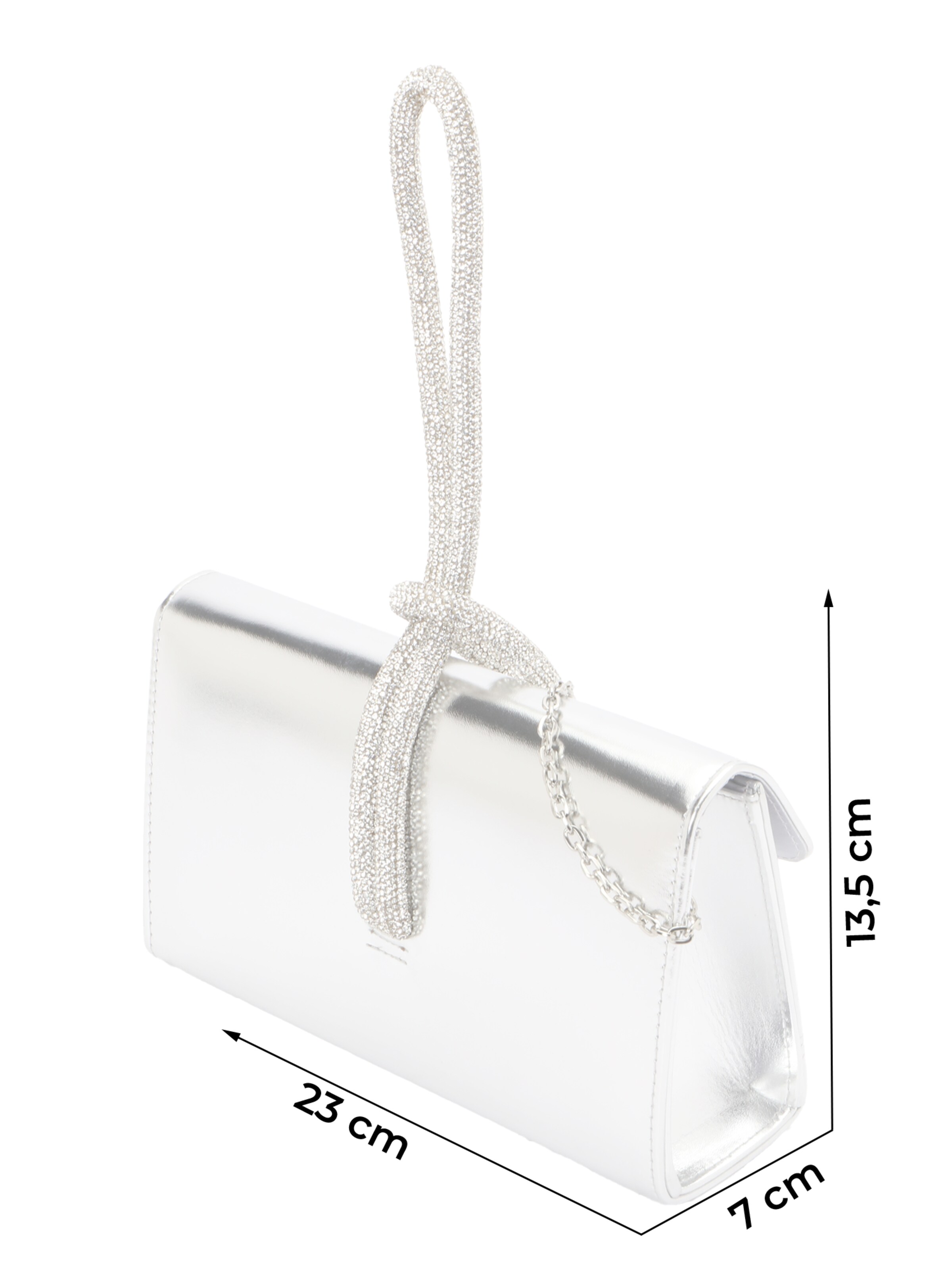 mascara Handbag in Silver