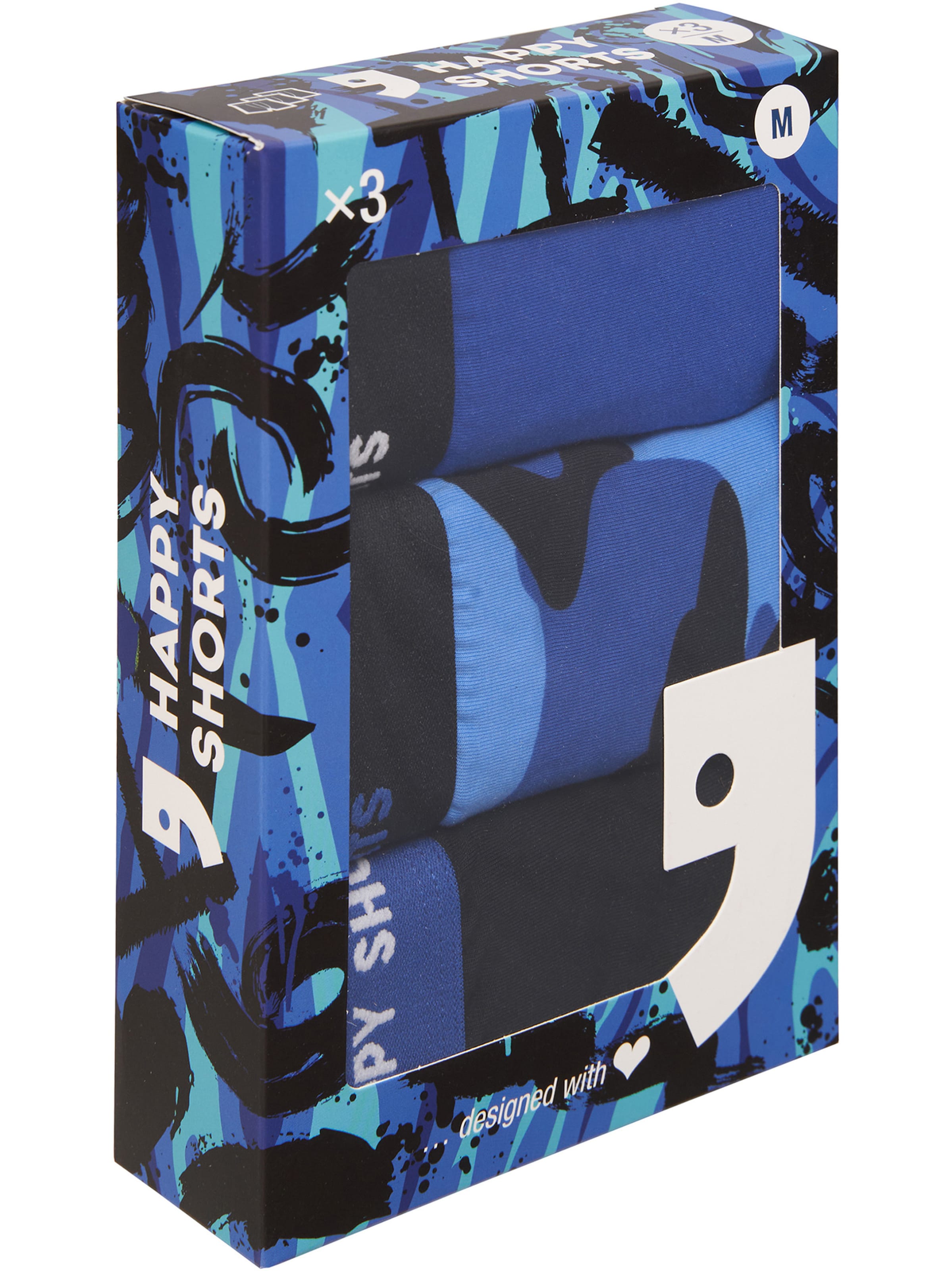 Happy Shorts - Boxers ' Jersey ' em azul