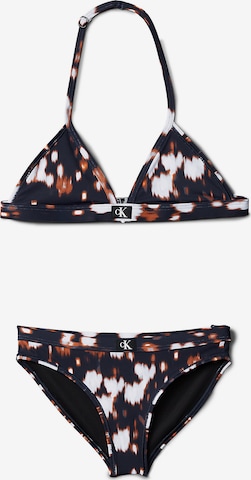 Bikini Calvin Klein Swimwear en bleu : devant