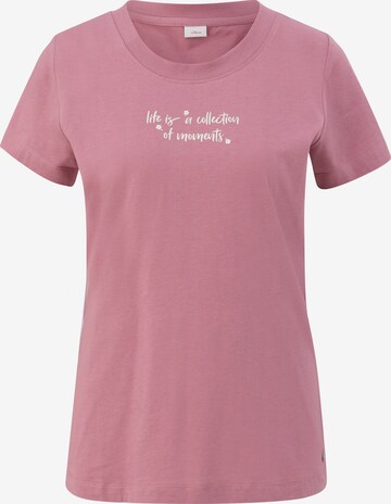 s.Oliver - Camiseta para dormir en rosa: frente