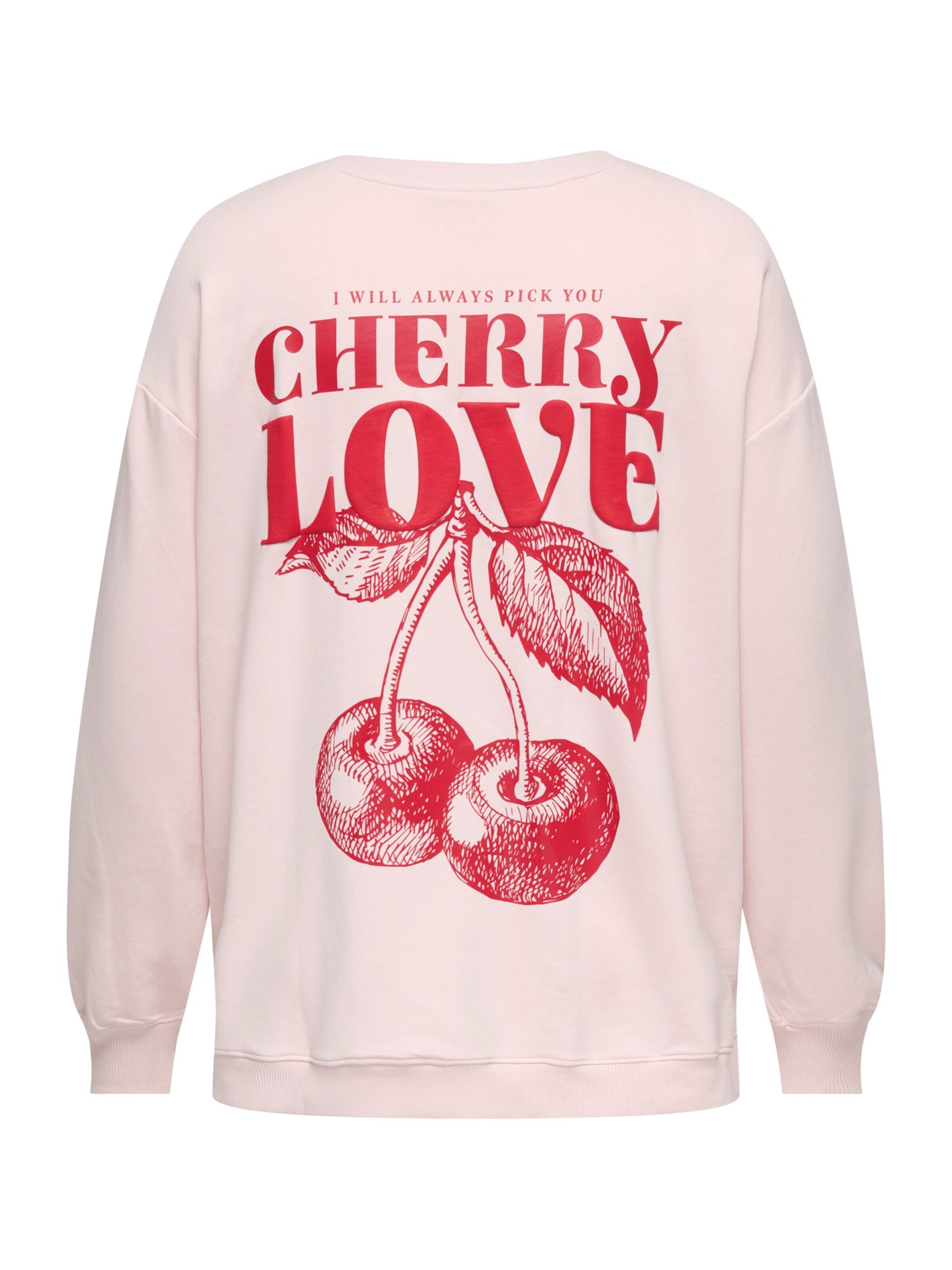 Felpa di ONLY Carmakoma in rosa