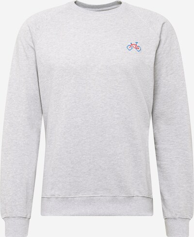 DEDICATED. Sweater majica u plava / siva melange / crvena, Pregled proizvoda