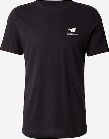 MUSTANG Koszulka 'Austin' w kolorze czarny: przód