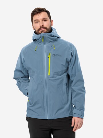 JACK WOLFSKIN Athletic Jacket 'EAGLE PEAK' in Blue: front