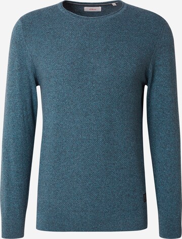 s.Oliver Pullover in Blau: Vorderseite