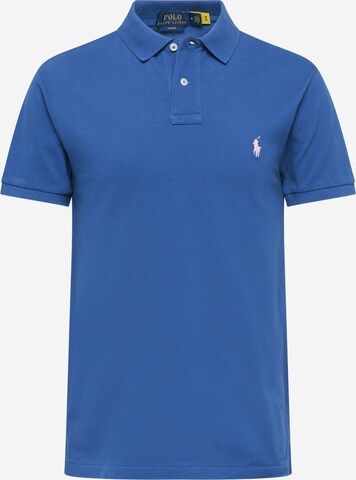 Tricou de la Polo Ralph Lauren pe albastru: față