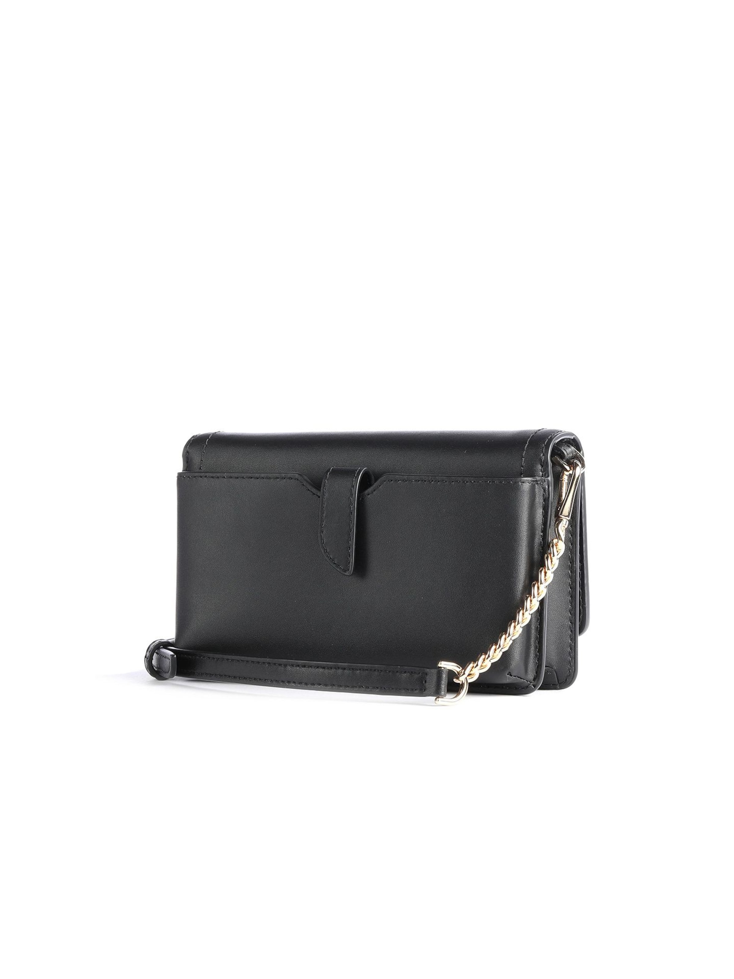 Michael Kors Schoudertas 'Heather Extra-Small Leather Crossbody Bag' in Zwart