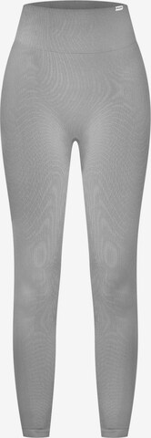 Skinny Pantalon de sport 'Amaze Scrunch' Smilodox en gris : devant