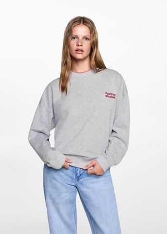 MANGO TEEN Sweatshirt in Grau: predná strana