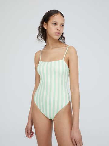 EDITED Bralette Swimsuit 'Naruco' in Green: front