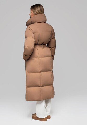 Ombre Winterjas in Bruin