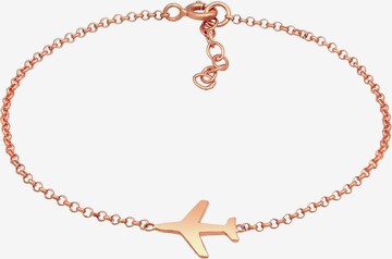 ELLI Bracelet 'Flugzeug' in Gold: front