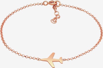 ELLI Bracelet 'Flugzeug' in Gold: front