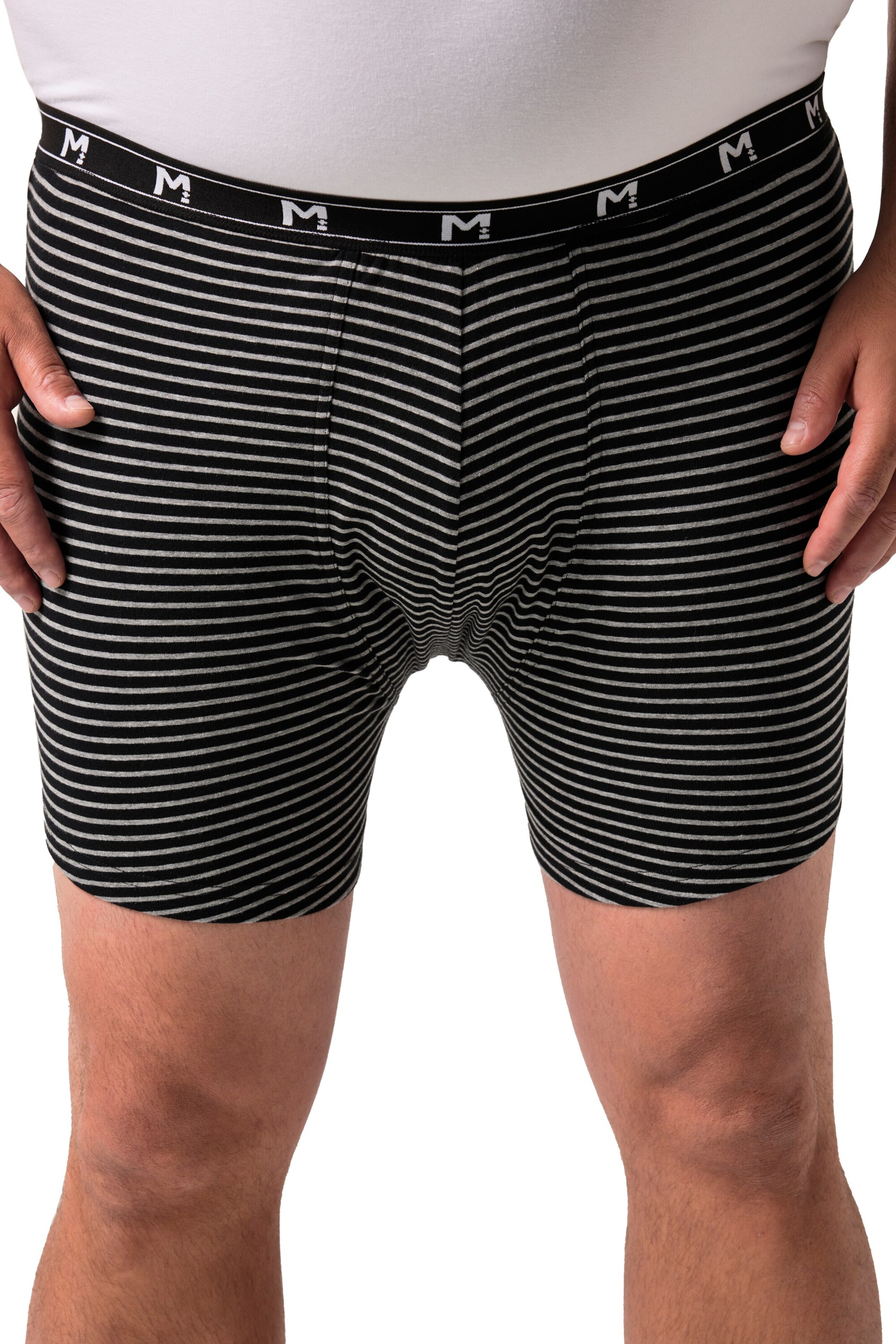 Men Plus Boxer shorts in Black: front