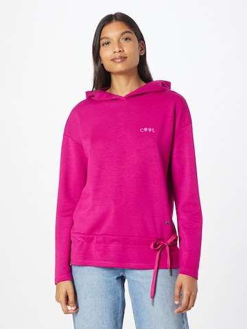 Key Largo Sweatshirt 'FELINE' i rosa: framsida