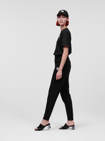 Karl Lagerfeld Tapered Broek in Zwart