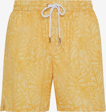 Shorts de bain Boggi Milano en jaune : devant