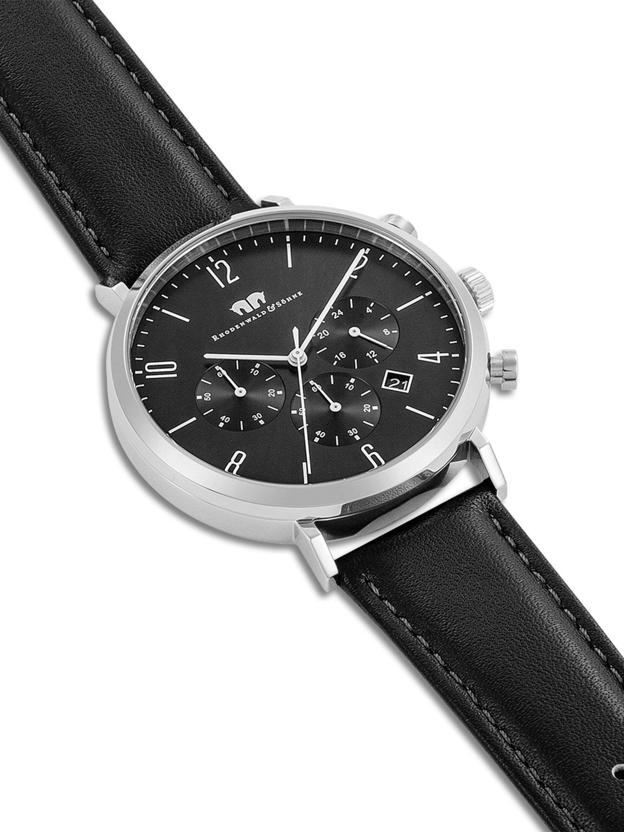 Rhodenwald & Söhne Analoog horloge in Zilver