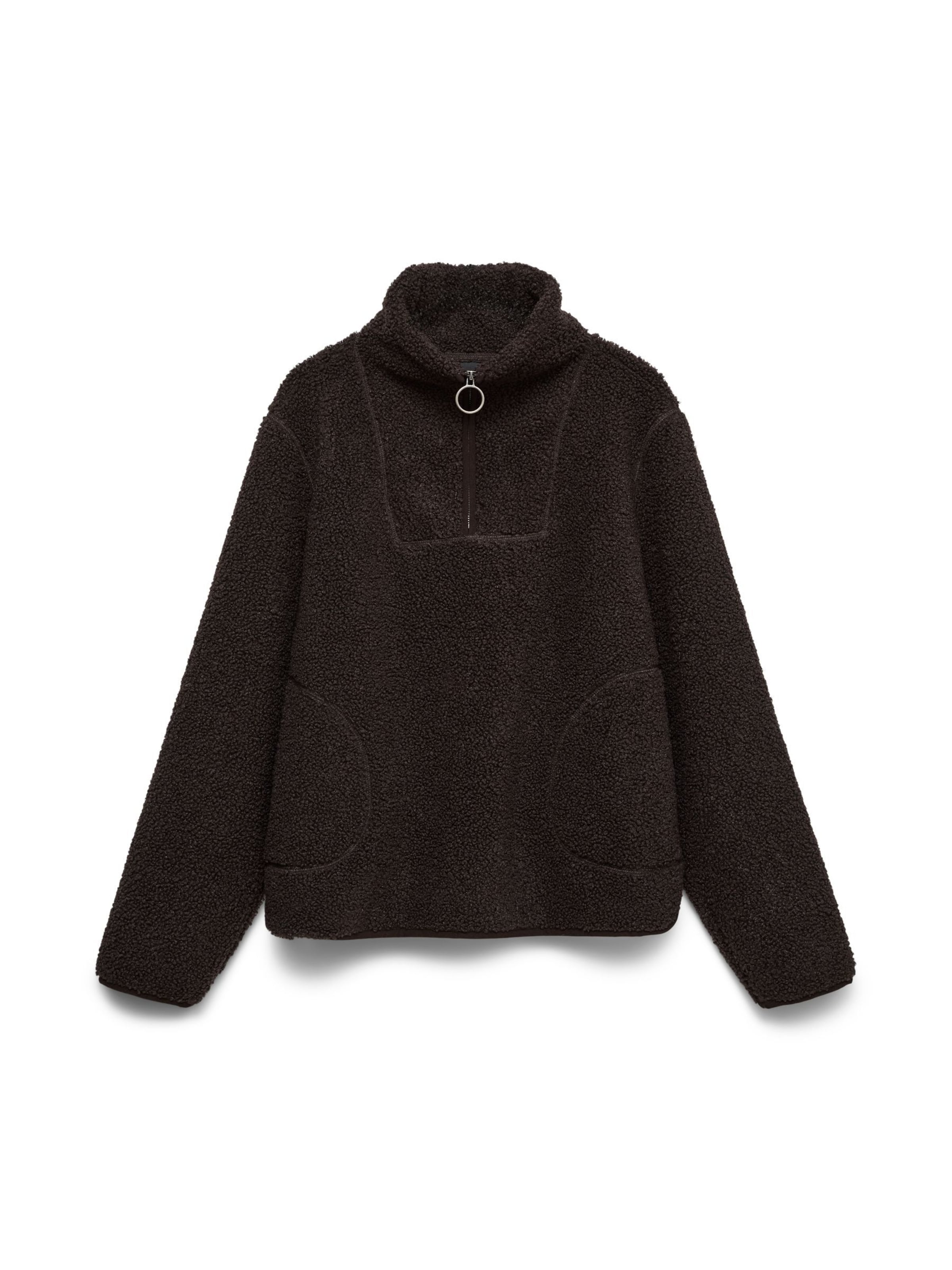 Vero Moda Curve Trui 'VMCFlash' in 5XL in de kleur Donkerbruin, Productweergave