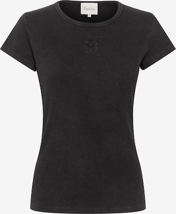 T-shirt My Essential Wardrobe en noir : devant