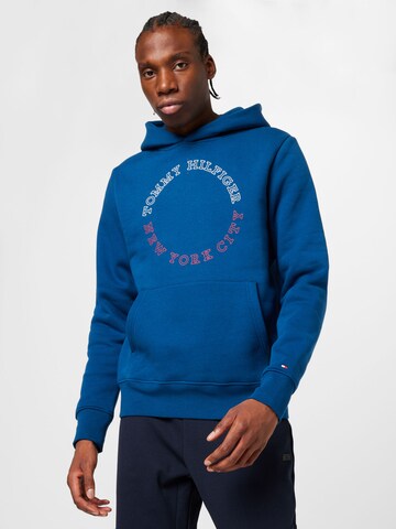 Sweat-shirt TOMMY HILFIGER en bleu : devant