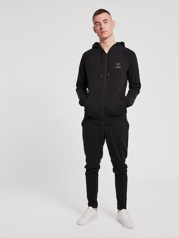 Hummel Athletic Zip-Up Hoodie in Black