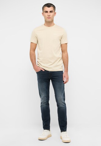 MUSTANG T-Shirt 'Austin ' in Beige