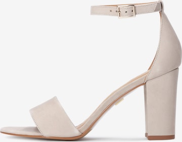 Kazar Sandal in Beige: front