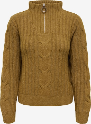 JDY Sweater 'JDYAndrea' in Brown: front