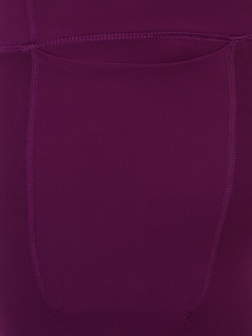 UNDER ARMOUR Skinny Športne hlače 'Meridian' | vijolična barva