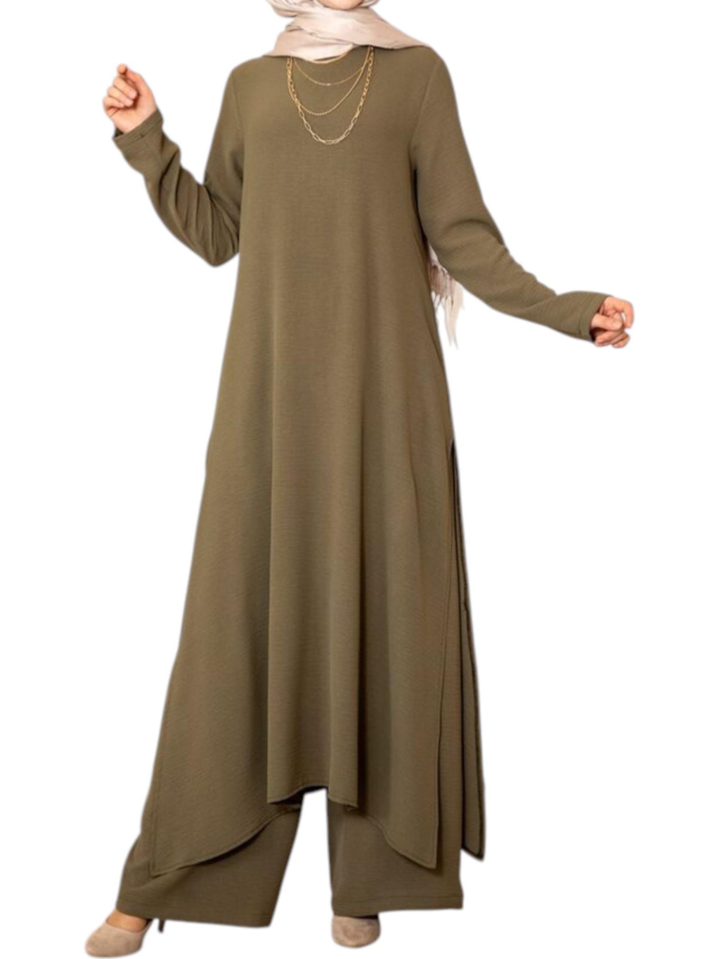 fashionshowcase Buksedragt 'Modest ECE-Set' i grøn