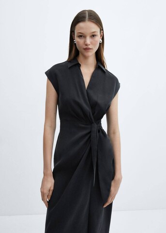 MANGO Shirt Dress 'Anna' in Black