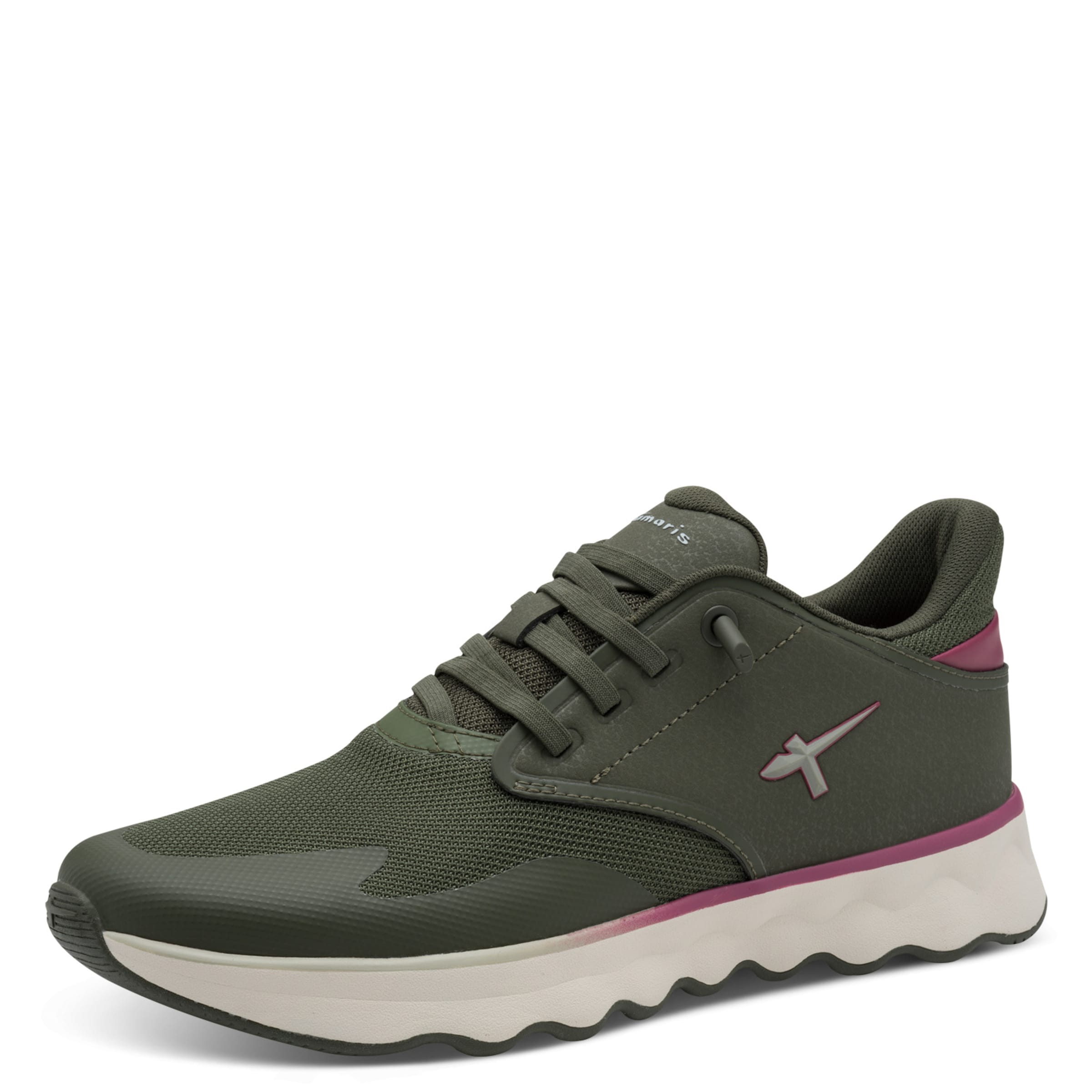 Sneaker bassa di Tamaris in verde: frontale